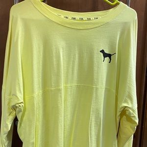 Long sleeve PINK crew